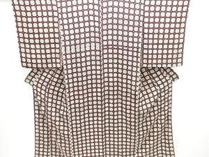 大正ロマン　錦紗抽象模様着物